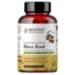 Rooted Actives Maca Root Powder With Reishi Mushroom Extract (90 Veg Caps, 750 Mg) | Stamina, Virility, Hormonal Support (Maca Root With Reishi Mushroom) - Fast UK Delivery