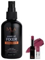 MILA Beaute Pro Matte Lipstick | Creamy Matte Lipstick | Shade - Queen, 4.2g Makeup Fixer | Natural Finish |Hydrating Makeup Setting Spray |75ml - Fast UK Delivery