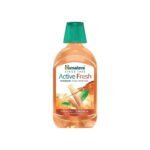 Himalaya Active Fresh Miswak Mouthwash 215ml-No Alcohol-Strong Gums,Fresh Breath,12hr Germ Protection - Fast UK Delivery