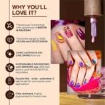 Colorbar Vegan Nail Lacquer - Pep Talk | Paraben Free | Glossy Finish | LONG LASTING | Liquid Form. - Fast UK Delivery - Image 4