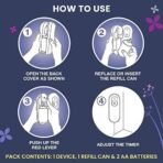 Godrej aer Matic Refill - Automatic Room Fresheners | Violet Valley Bloom | 2200 Sprays Guaranteed | Lasts up to 60 days (225ml) - Fast UK Delivery - Image 6