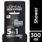L'Oreal Paris Men's Expert Total Clean Carbon 5 In 1 Shower Gel (300 ml) - Fast UK Delivery - Image 5