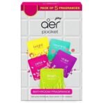 Godrej aer Smart Matic - BLUETOOTH ENABLED Automatic Air Freshener Kit, Alive 225ml (134g) and Godrej aer pocket, Bathroom Air Fragrance - Assorted Pack of 5 (5x10g) - Fast UK Delivery - Image 6