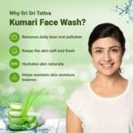 Sri Sri Tattva Kumari Face Wash, 150ml - Herbal Soap-Free Formula - Moisturizing, Hydrating Cleanser for All Skin Types - For Rejuvenated & Fresh Skin- Women & Men - Fast UK Delivery - Image 5