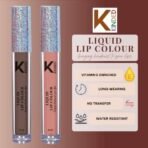 KINDED Liquid Lip Colour Vitamin E Enriched No Transfer Waterproof Long Stay Lipsticks Lip Gloss Set for Girls Women (Pack of 2, 6 ml each, Matte Finish, Shades Choco Brown & Perfect Nude) - Fast UK Delivery - Image 4