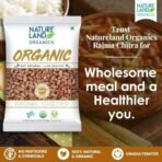 Natureland Organics Rajma Chitra 500 Gm - Organic Healthy Pulses - Fast UK Delivery - Image 3