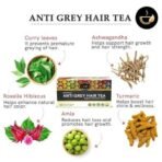 Teacurry Grey Hair Tea - (1 Month Pack, 30 Tea Bags) Helps to regain natural hair color, Boost melanin production & Lower the hair fall | 100% Natural - Fast UK Delivery - Image 4