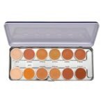 Fashion Colour Colour Correction Natural Makeup Base Full Palette - For All Skin Tones, Dermatologically Approved Creamy & Long Lasting, Total 12 Colours Available Natural Finish - Fast UK Delivery