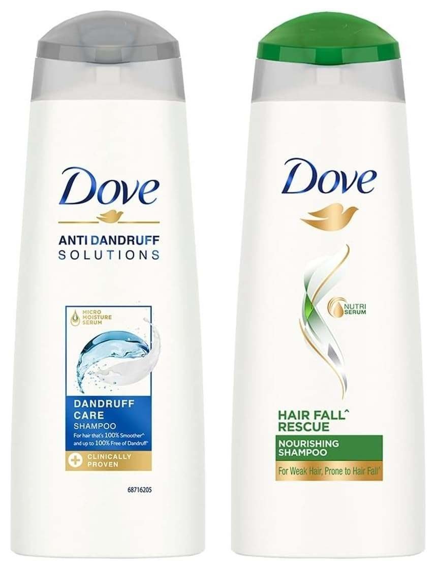 uk51BlkQGqmL-1.jpg Dove Dandruff Care Shampoo for Dry, Itchy & Flaky Scalp, 180 ml & Dove Hair fall Rescue Shampoo, 180 ml - Fast UK Delivery - Image 1
