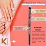 KINDED Blending Eye Shadow Brow Bone Eyebrow Makeup Brush Professional Series for Makeup Beauty with Smooth Soft Synthetic Hair Bristles Anti Rust Aluminium Ferrule Natural Wooden Handle Grip - Fast UK Delivery - Image 4