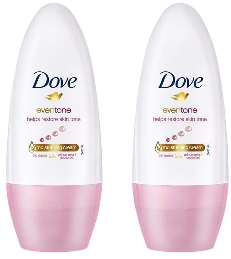 uk51BvjYfhyaL-1-1.jpg Dove Eventone Deodorant Roll On For Women, Antiperspirant Underarm Roll On Removes Odour, Keeps Skin Fresh & Clean, Alcohol Free, Paraben Free, 50 ml (Pack of 2) - Fast UK Delivery - Image 1