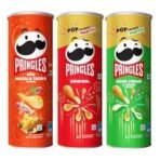 Kellogg's Pringles Original + Sour Cream & Onion + Desi Masala Tadka Flavour(107 grams each) - Fast UK Delivery - Image 2