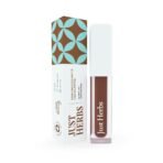 Just Herbs Ayurvedic Creamy Matte Long Lasting Liquid Lipstick, Lightweight & Hydrating Lip Colour with Liquorice & Sweet Almond Oil - Liquorice Brown - Fast UK Delivery
