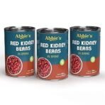 Abbie's Red Kidney Beans, 1200 Gram Pack Of 3 (400 G Each)|Precooked Red Kidney Beans, Best For Indian Curry (Rajma), Salad Etc.|Ready To Cook & Ready To Eat (Set Of 3) - Fast UK Delivery - Image 2