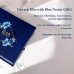 Blue Nectar Bestsellers Gift Set for Women & Men | Kumkumadi Face Serum, Anti Aging Cream, Hair Oil, Face Wash & Scrub | Gift Box for Birthday, Anniversary & Special Occasions | For All Skin Types - Image 7