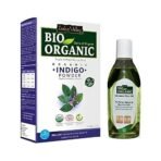 INDUS VALLEY Organic Indigo Powder | Indigofera tinctoria & Hair growout Oil, (100g + 100ml) - Fast UK Delivery - Image 2