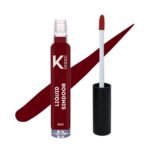 KINDED Liquid Sindoor Longlasting Water Resistant Smudge Proof Quick Drying Bridal Sindur Kumkum for Girls Women with Sponge Tip Applicator Stick (6 ml, Matte Finish, Shade 01 Maroon Colour) - Fast UK Delivery