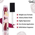 Glam 21 3D Matte Liquid Lipstick|Highly Pigmented & Water-Proof| Longlasting & Weightless|Matte Finish|Purple Love-5gm - Fast UK Delivery - Image 4