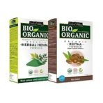 INDUS VALLEY Reetha Fruit Powder | Sapindus mukorossi With Herbal Henna Powder- 100% Natural, Pure and Organic For Hair and Skin Care (100g +100g=200g) - Fast UK Delivery - Image 2