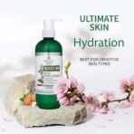 Ayouthveda Delicate Skin Moisturiser Body Lotion | For Nourished & Hydrated Skin| Enriched With Panchtikta Ghrita, Almond Oil & Sesame Oil | Heals Damaged & Rough Skin (Pack Of 1-300ml) - Fast UK Delivery - Image 3