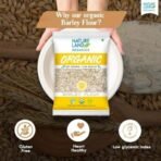 NATURELAND ORGANICS Natureland Organic Barley Flour / Jau Flour 500 Gm - Healthy Organic Flour - Fast UK Delivery - Image 2
