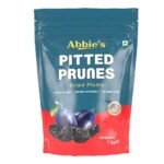 Abbie's Pitted Prunes || Dried Plums 1 kg Resealable Zipper Pack || Enjoy as a snacks or in your recipes || Source of Fiber || Natural Potassium || No Added Sugar || No Added Flavor or Colour - Fast UK Delivery