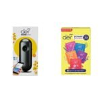 Godrej aer Smart Matic - BLUETOOTH ENABLED Automatic Air Freshener Kit, Alive 225ml (134g) and Godrej aer pocket, Bathroom Air Fragrance - Assorted Pack of 5 (5x10g) - Fast UK Delivery