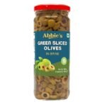Abbie's Green Sliced Olive, 450g, Product of Spain - Fast UK Delivery