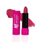 MyGlamm Matte Rush Mini Lipstick - Bright In Prague (Fuchsia Pink Shade) | Moisturising, High Colour Payoff, Long Lasting Bullet Lipstick|2.5g - Fast UK Delivery