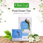 Chai Craft Jasmine Green Tea (50 Teabags) I For Calm Mind and Relaxation | Made with 100% Whole Leaf, Natural Jasmine Flowers & Natural Flavors I Pack of 25X2 boxes - Fast UK Delivery - Image 3