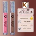 KINDED Liquid Lip Colour Vitamin E Enriched No Transfer Waterproof Long Stay Lipsticks Lip Gloss Set for Girls Women (Pack of 2, 6 ml each, Matte Finish, Shades Barbie Pink & Brown Temptation) - Fast UK Delivery - Image 4