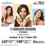 moha: Herbal Hair Shampoo 200 ML And 5 in 1 Hair Oil For Hair Growth and Hair Fall Reduction 200 ML Combo Pack | All Hair Type Clinically Proven (Oil + Shampoo 200ML each) - Fast UK Delivery - Image 3