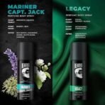 Beardo Fantastic 4 Perfume Body Spray Gift Set for Men 4X40ml | Long Lasting Fragrances | Legacy, Mafia, Mariner Capt Jack and Whisky Smoke Perfume Body Spray | Valentines day gift for husband | Gift for boyfriend | Gift for Men - Fast UK Delivery - Image 6