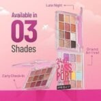 Swiss Beauty 24/7 Passport Eyeshadow Palette with 12 matte, glittery and shimmery shades | With easy to blend in and highly pigmented shades Eye makeup Palette | Shade- Late Nights - Night, 10.5g - Fast UK Delivery - Image 6