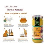 Yugmantra Organic Foods 100 % Pure Natural A2 Milk Sahiwal Cow's Grass-Fed Desi Ghee Prepared Curd by Traditional Bilona Padati (Method)Immunity Superfood - in Glass Bottle ( 250 mlx 2 =500 ml ) with Free 55 Gm Raw Honey - Fast UK Delivery - Image 3