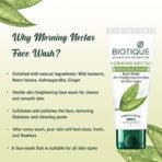 Biotique Morning Nectar Moisturize & Nourish Face Wash | Contains Wild Turmeric, Neem Leaves, & Morning Nectar | Visibly Flawless Skin | Suitable for All Skin Types | 150 ml - Fast UK Delivery - Image 7