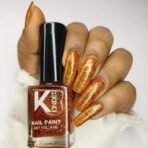 KINDED Nail Paint Long Lasting Lacquer Nail Art Nail Polish Enamel Nail Polish Glitter Topper Coat for Girls Women (9 ml, Glittery Finish, Shade 42 Sparkle Sun) - Fast UK Delivery - Image 4