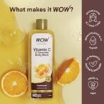 WOW Skin Science Vitamin C & Ceramide Body Wash | Refreshes Dull Skin | Restores Glow | Hydrates and Softens Skin | Improves Skin Texture | Long lasting Fragrance | 250ml - Fast UK Delivery - Image 5