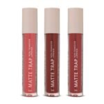 Hilary Rhoda Matte Trap Liquid Lipstick | Non-Transfer & Waterproof Lipstick | 8-Hour Long Stay | Non-Drying Formula | 5ml (Matte Trap Nude Trio) - Fast UK Delivery