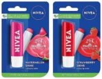 NIVEA Lip Balm, Fruity Strawberry Shine & NIVEA Lip Balm, Fruity Watermelon Shine,4.8 g (Pack of 2) - Fast UK Delivery - Image 2