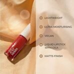 Just Herbs Ayurvedic Liquid Lipstick Kit Set of 5 with Hydrating & Lightweight Lip Colours (Nudes & Browns) & Just Herbs Ayurvedic Creamy Matte Lipstick Set38gm (Pack of 16) - Fast UK Delivery - Image 4