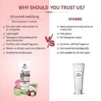 Ayouthveda Oil Control Mattifying Moisturizer Cream | Calms Skin Redness & Prevents Breakouts | Nourishes & Smoothens Skin With Green Tea, Aloe vera & Coconut Water (Pack of 3-60g each) - Fast UK Delivery - Image 6