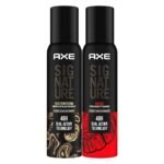 AXE Signature Intense & Dark Temptation Male Body Spray Perfume 154 Ml (Pack Of 2) - Fast UK Delivery
