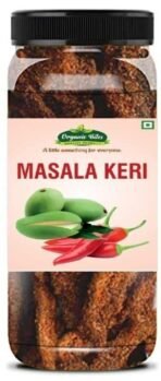 Organic Bites Masala Keri | Spicy Tangy Raw Mango Digestive Churan | Kachhi Kairi Pachak | Kaccha aam churan | Mukhwas Pachak Kerri I chatpati Kairi,Dry Pickle (Spicy Mango) - 200 gm (Jar Pack) - Fast UK Delivery