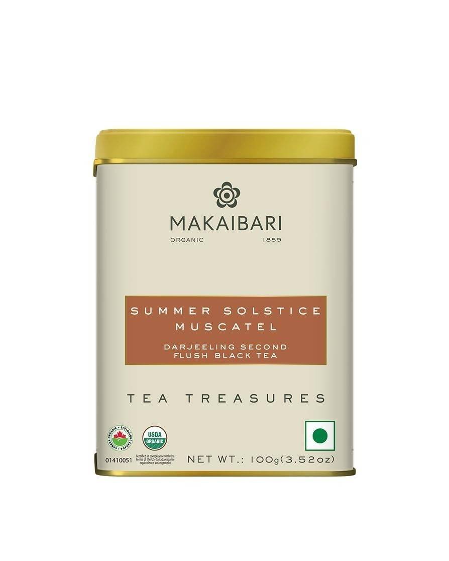 uk51EUGsQ87IL-1-1.jpg Makaibari Summer Solistics Mascatle | 100 gm Tin caddy | Second Flush Black Tea | Summer Tea | Strong Black Tea - Fast UK Delivery - Image 1
