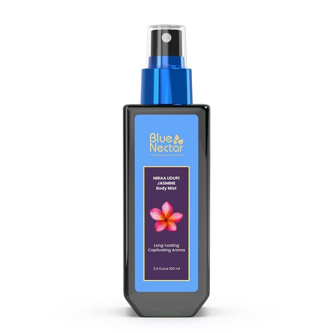 uk51EYYGCbjlL-1.jpg Blue Nectar Niraa Udupi Jasmine Body Mist for Long-Lasting Freshness and Relaxation (100ml) - Fast UK Delivery - Image 1