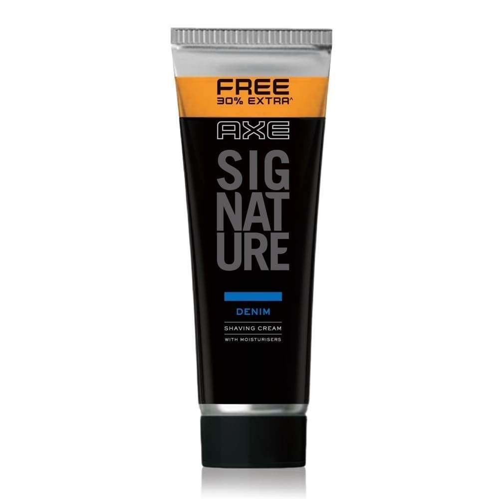 uk51Ea-G26llL-1-1.jpg AXE Denim Lather Shaving Cream, 60 grams (with 30% Extra) - Fast UK Delivery - Image 1
