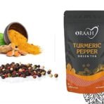 Oraah Turmeric Pepper Herbal Tea- 100gms | 100% Natural Ingredients | Health Benefits of Active Turmeric + Pepper + Cardamom + Cloves | Low Caffeine Herbal Detox Tea Blend | Anti-Inflammatory - Fast UK Delivery - Image 6