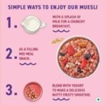 Bagrry's Healthy Crunch Nutty Fruity Muesli with Seeds, Nuts & Berries 1kg Pouch| 78% Fruit, Nuts,Grains & Seeds| No artificial colours - Fast UK Delivery - Image 5