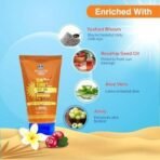 Ayouthveda Sun Turn+ Cream SPF 50 PA++++ with Hyaluronic Acid, Grapes, Cranberry, and Carrot Oil | Broad Spectrum Protection - Hydrating, Anti-Aging Sunscreen for Face and Body - Blue Light Defense - Non-Greasy & Water-Resistant Formula- Net Qty: 60g - Fast UK Delivery - Image 5